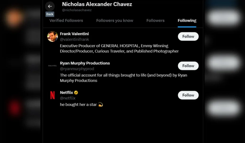General Hospital-Nicholas following on twitter