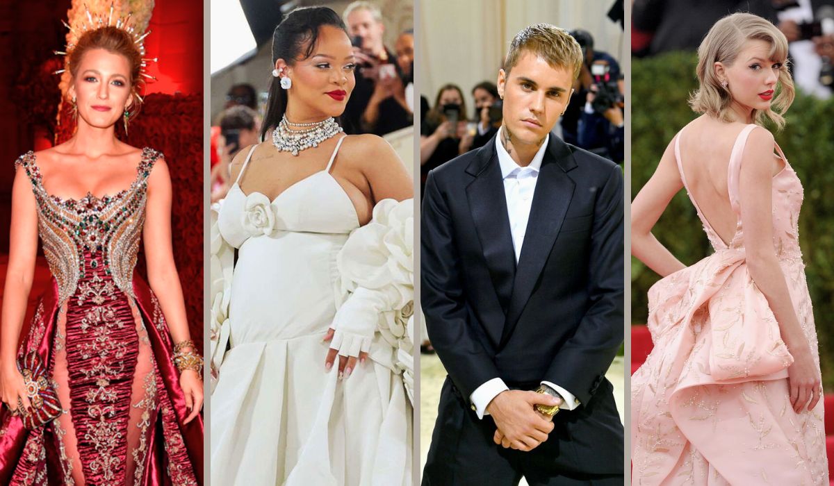 Met Gala 2024/ Blake Lively- Rihanna- Justin Bieber- Taylor Swift