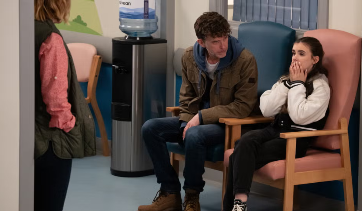 Emmerdale: April is anxious