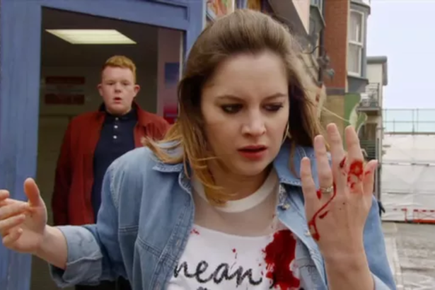 Paula Lane as Kylie in Coronation Street