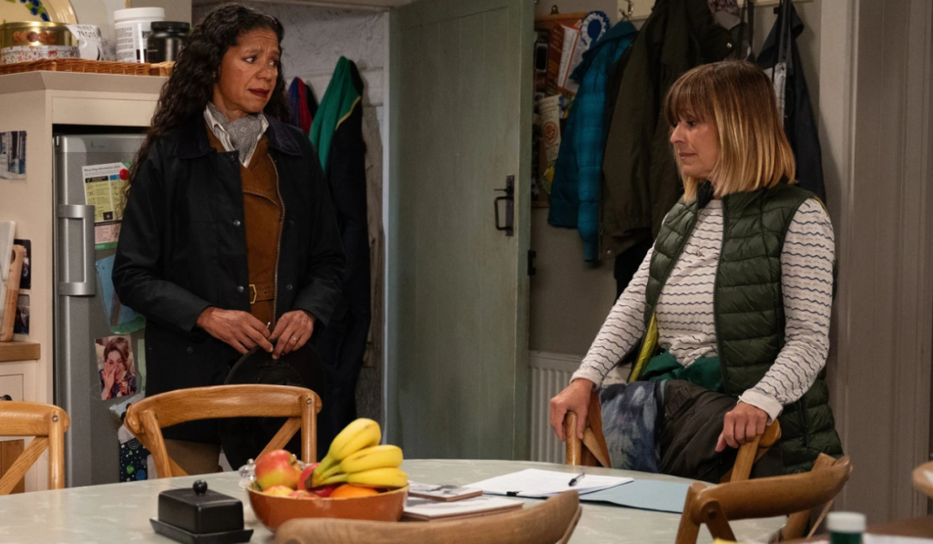 Emmerdale: Celia overhears