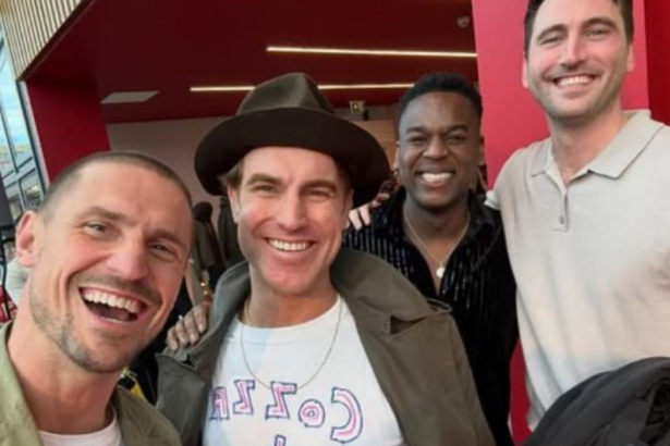 carl with coronation street team