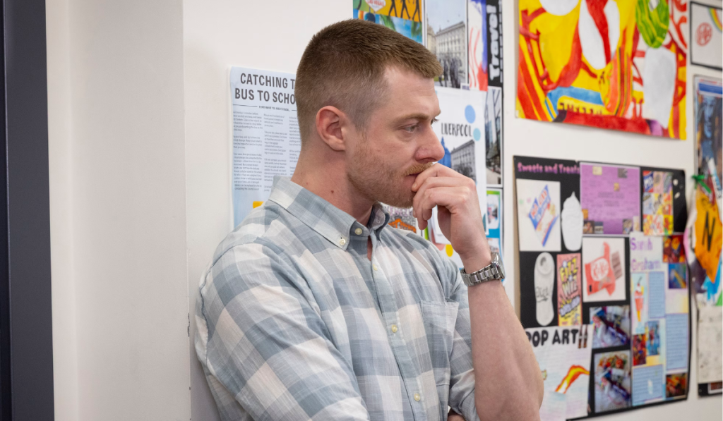 Daniel is stressed in Coronation Street