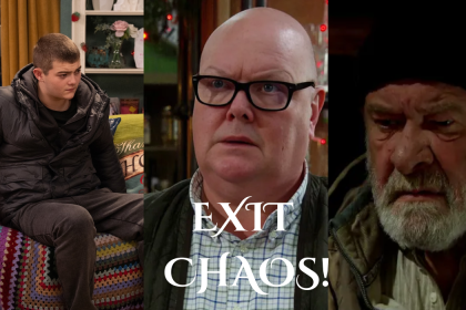 Emmerdale: Bear, Paddy and Dylan