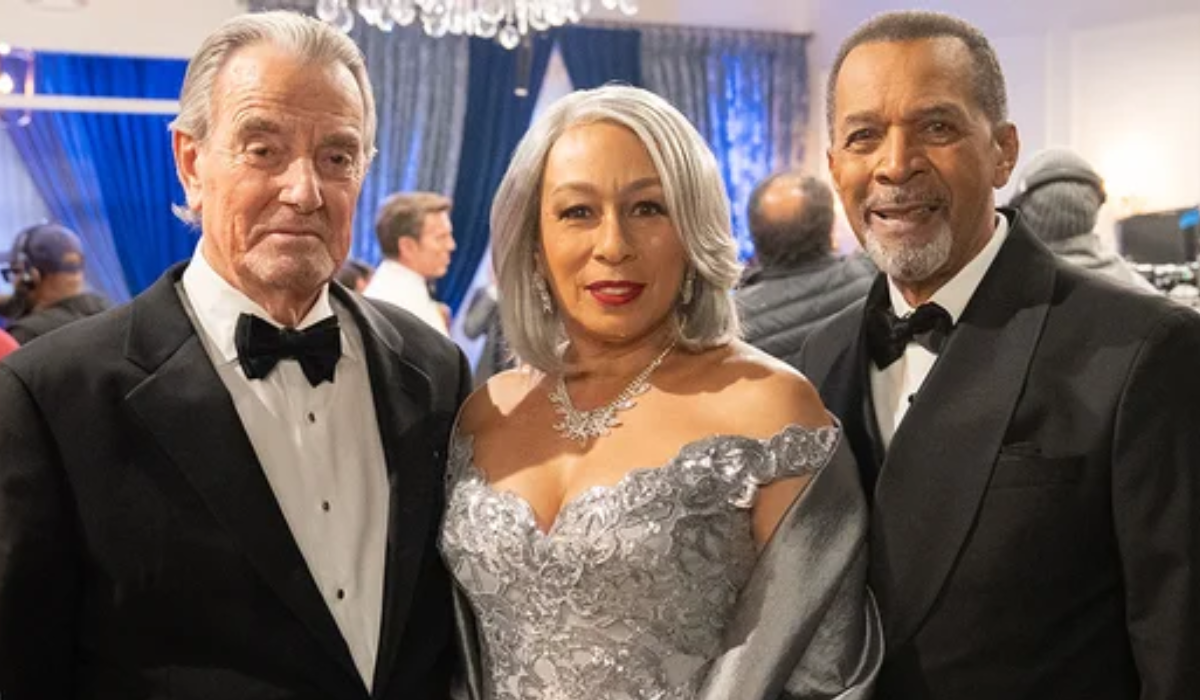 Beyond the Gates: Eric Braeden as Victor Newman, Tamara Tunie as Anita Dupree, and Clifton Davis as Vernon Dupree
