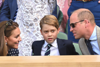 Royal: Kate Middleton and Prince William with Prince George
