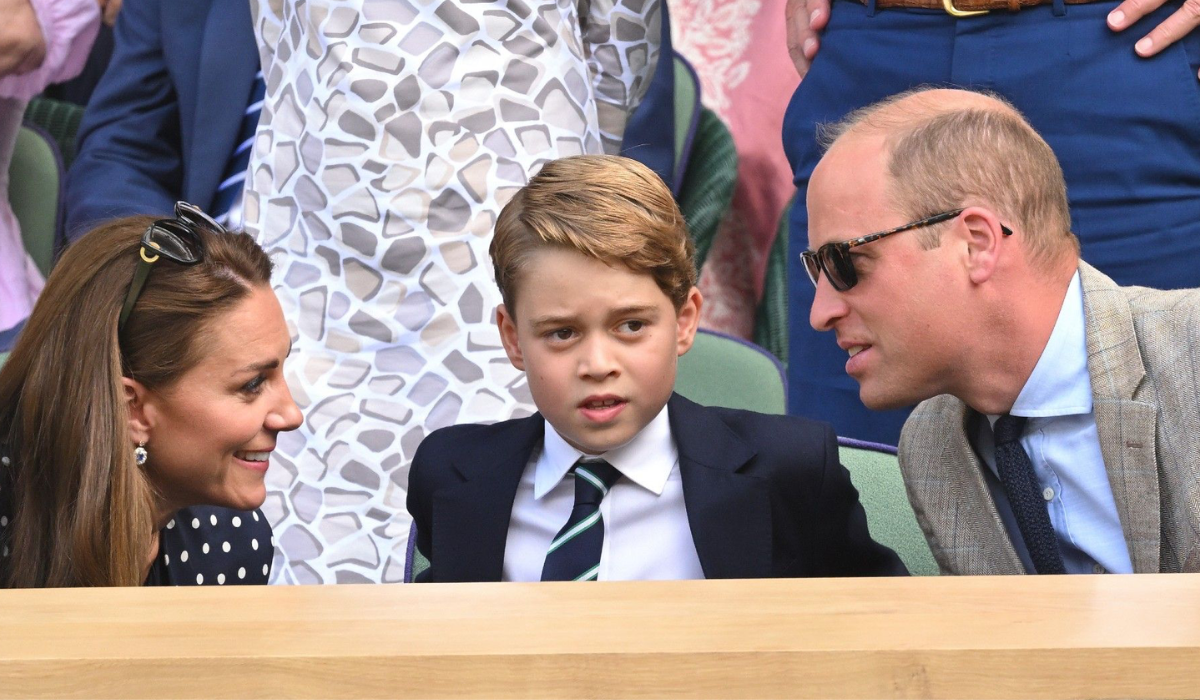 Royal: Kate Middleton and Prince William with Prince George