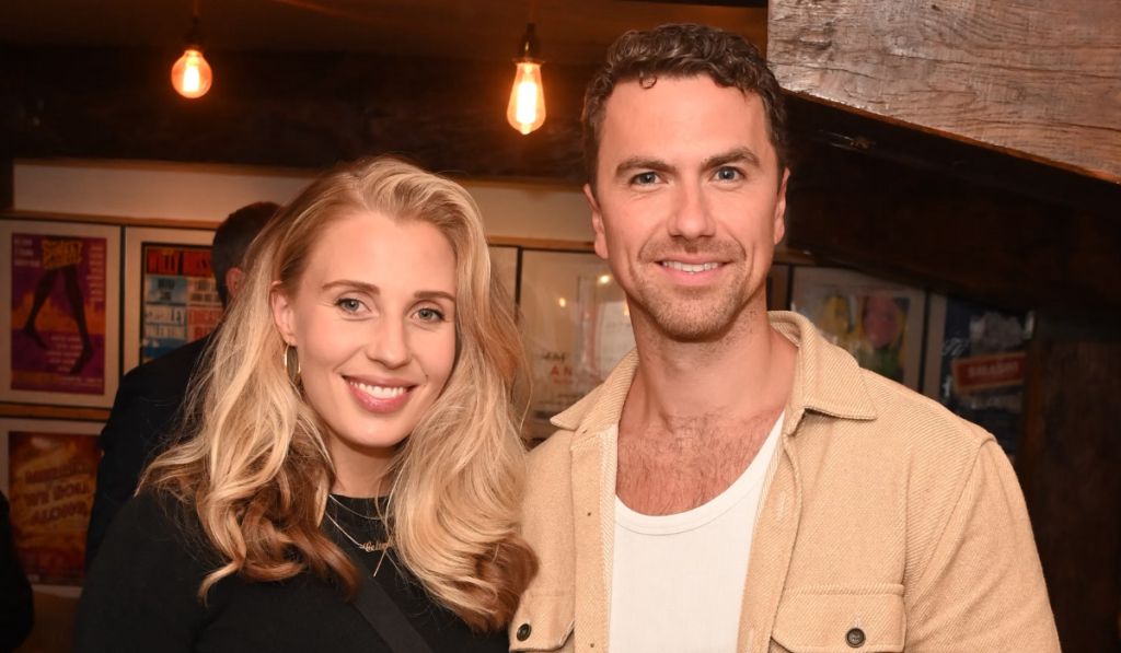 Richard Fleeshman with his partner in Coronation Street