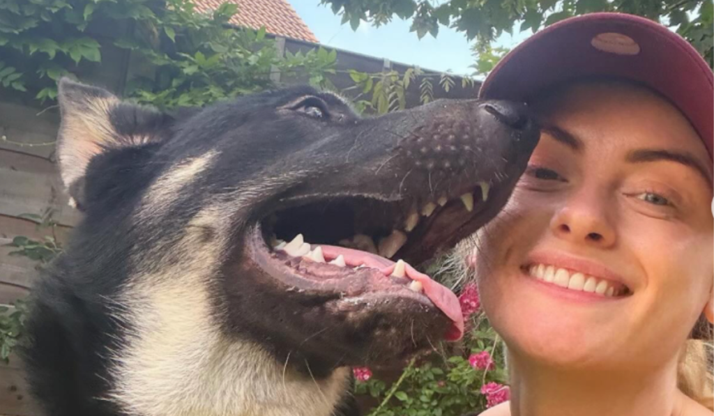 Coronation Street alum Katie with her dog
