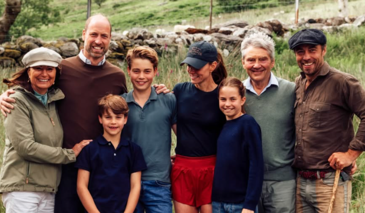 Royal: Prince William with Kate's parents
